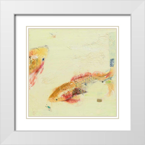 Fish in the Sea II White Modern Wood Framed Art Print with Double Matting by Day, Kellie