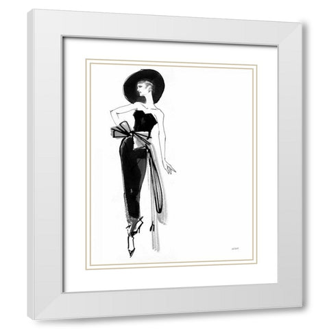 Fifties Fashion IV White Modern Wood Framed Art Print with Double Matting by Tavoletti, Anne