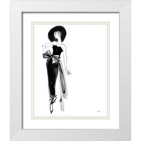 Fifties Fashion IV White Modern Wood Framed Art Print with Double Matting by Tavoletti, Anne