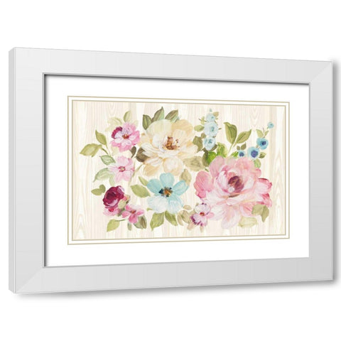 Driftwood Garden X White Modern Wood Framed Art Print with Double Matting by Wild Apple Portfolio