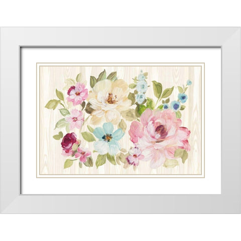 Driftwood Garden X White Modern Wood Framed Art Print with Double Matting by Wild Apple Portfolio