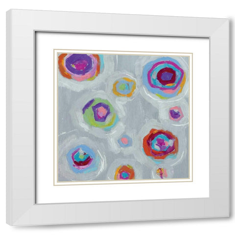 Frolic I Crop White Modern Wood Framed Art Print with Double Matting by Wild Apple Portfolio