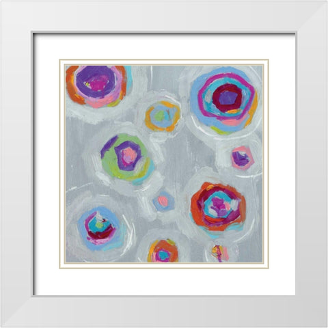 Frolic I Crop White Modern Wood Framed Art Print with Double Matting by Wild Apple Portfolio