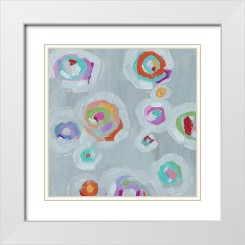Frolic II Crop White Modern Wood Framed Art Print with Double Matting by Wild Apple Portfolio
