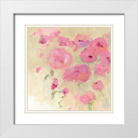 Floral Watercolor Crop White Modern Wood Framed Art Print with Double Matting by Tillmon, Avery