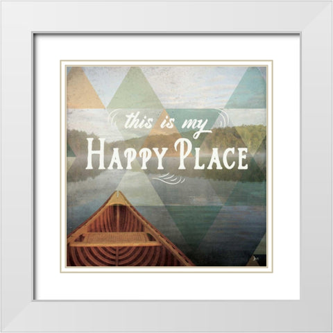 Calm Waters I White Modern Wood Framed Art Print with Double Matting by Aiken, Jess