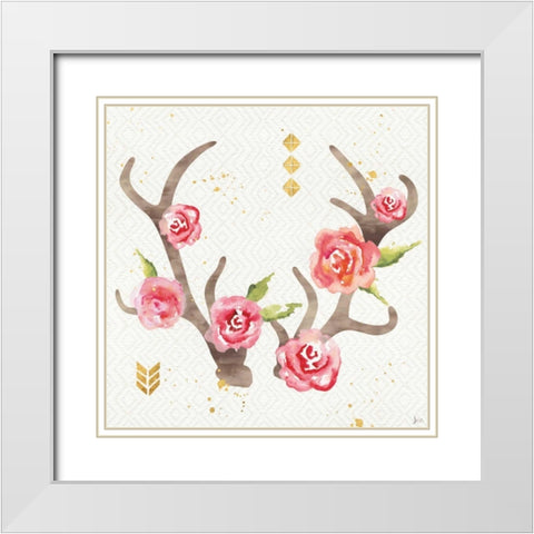 Wild Bohemian III White Modern Wood Framed Art Print with Double Matting by Aiken, Jess