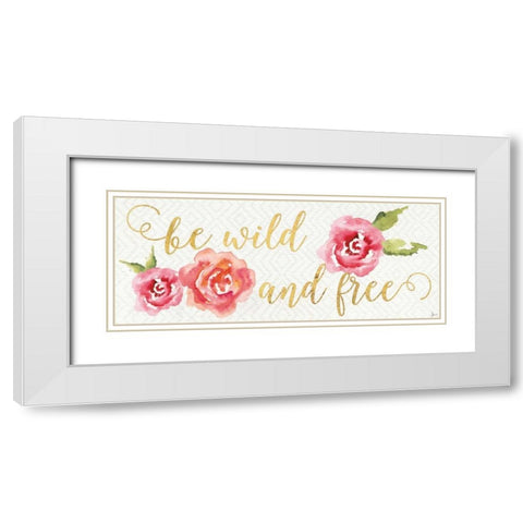 Wild Bohemian V White Modern Wood Framed Art Print with Double Matting by Aiken, Jess