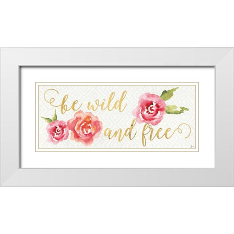 Wild Bohemian V White Modern Wood Framed Art Print with Double Matting by Aiken, Jess