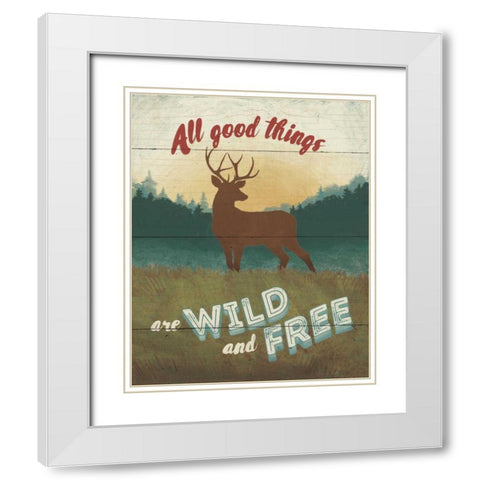 Discover the Wild II White Modern Wood Framed Art Print with Double Matting by Penner, Janelle