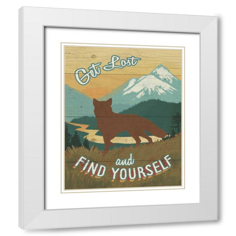 Discover the Wild III White Modern Wood Framed Art Print with Double Matting by Penner, Janelle