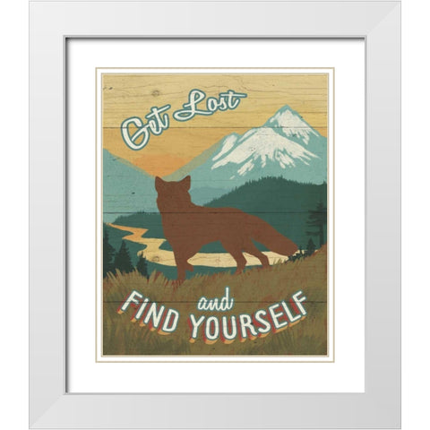 Discover the Wild III White Modern Wood Framed Art Print with Double Matting by Penner, Janelle