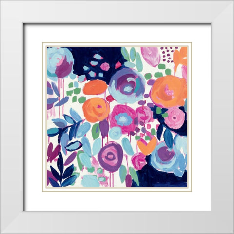Garden Riot Crop White Modern Wood Framed Art Print with Double Matting by Wild Apple Portfolio