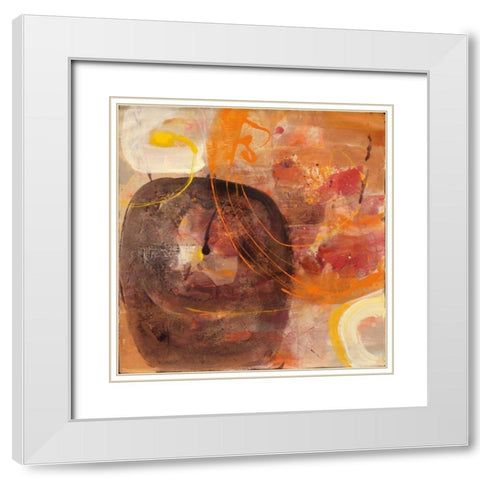 All Shook Up I White Modern Wood Framed Art Print with Double Matting by Hristova, Albena