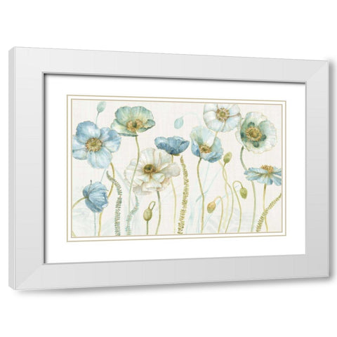 My Greenhouse Flowers I on Linen Cream White Modern Wood Framed Art Print with Double Matting by Audit, Lisa