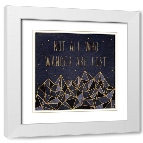 Written in the Stars IV White Modern Wood Framed Art Print with Double Matting by Marshall, Laura