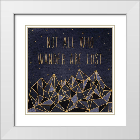 Written in the Stars IV White Modern Wood Framed Art Print with Double Matting by Marshall, Laura