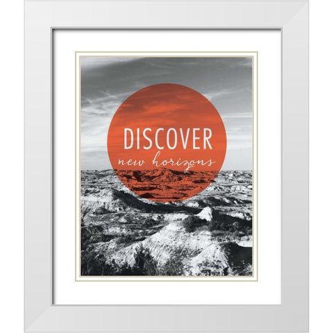 Discover New Horizons White Modern Wood Framed Art Print with Double Matting by Marshall, Laura