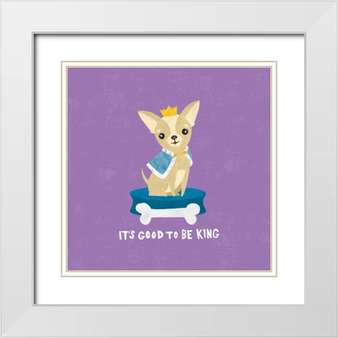 Good Dogs Chihuahua Bright White Modern Wood Framed Art Print with Double Matting by Hershey, Moira