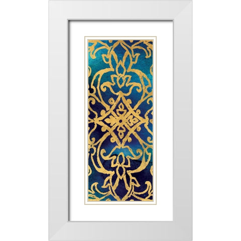 Little Jewels VII White Modern Wood Framed Art Print with Double Matting by Aiken, Jess