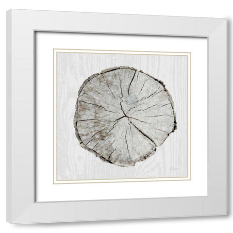 Woodland Years I  White Modern Wood Framed Art Print with Double Matting by Schlabach, Sue