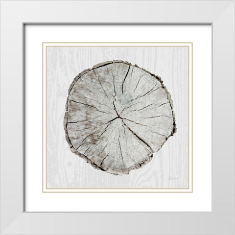 Woodland Years I  White Modern Wood Framed Art Print with Double Matting by Schlabach, Sue