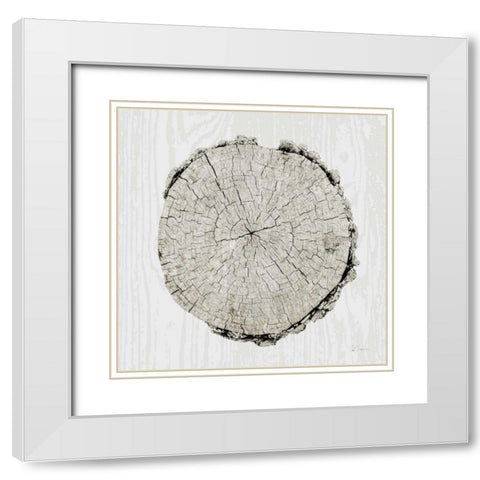 Woodland Years II  White Modern Wood Framed Art Print with Double Matting by Schlabach, Sue