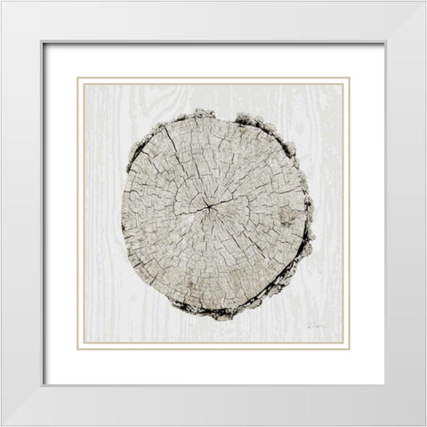 Woodland Years II  White Modern Wood Framed Art Print with Double Matting by Schlabach, Sue