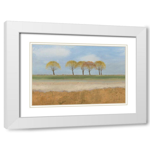 Landscape Horizon  White Modern Wood Framed Art Print with Double Matting by Wiens, James