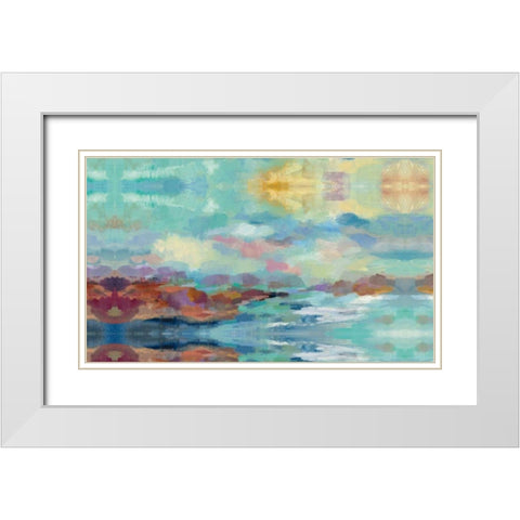 Archipelago White Modern Wood Framed Art Print with Double Matting by Vassileva, Silvia