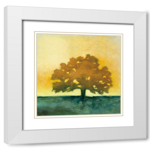 Under the Oak II White Modern Wood Framed Art Print with Double Matting by Purinton, Julia