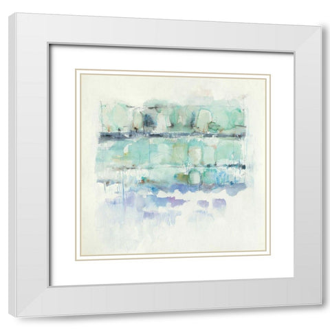 North Shore Crop White Modern Wood Framed Art Print with Double Matting by Schick, Mike
