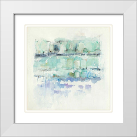 North Shore Crop White Modern Wood Framed Art Print with Double Matting by Schick, Mike