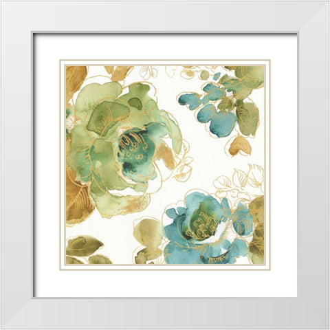 My Greenhouse Roses II White Modern Wood Framed Art Print with Double Matting by Audit, Lisa
