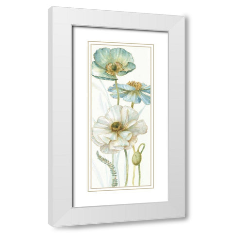 My Greenhouse Flowers VIII White Modern Wood Framed Art Print with Double Matting by Audit, Lisa