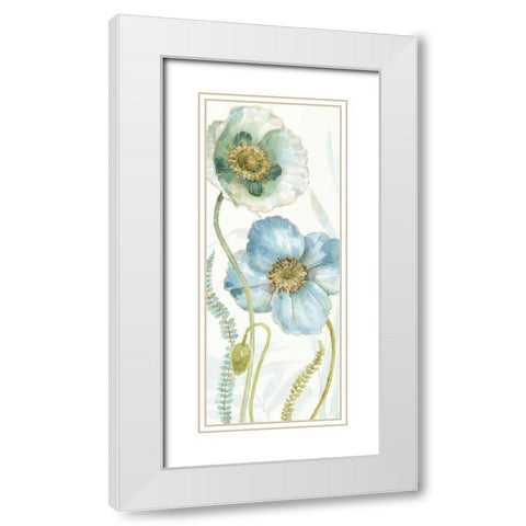 My Greenhouse Flowers IX White Modern Wood Framed Art Print with Double Matting by Audit, Lisa