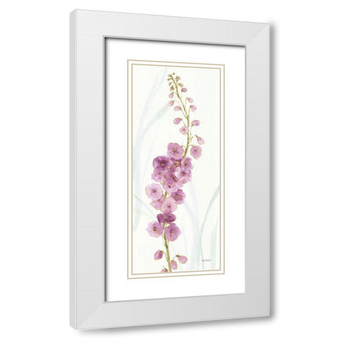 Rainbow Seeds Flowers VII White Modern Wood Framed Art Print with Double Matting by Audit, Lisa