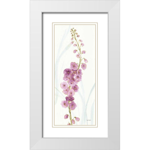 Rainbow Seeds Flowers VII White Modern Wood Framed Art Print with Double Matting by Audit, Lisa