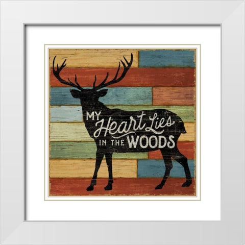 Lake Lodge II White Modern Wood Framed Art Print with Double Matting by Schlabach, Sue