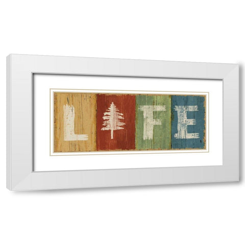 Lake Lodge VI White Modern Wood Framed Art Print with Double Matting by Schlabach, Sue