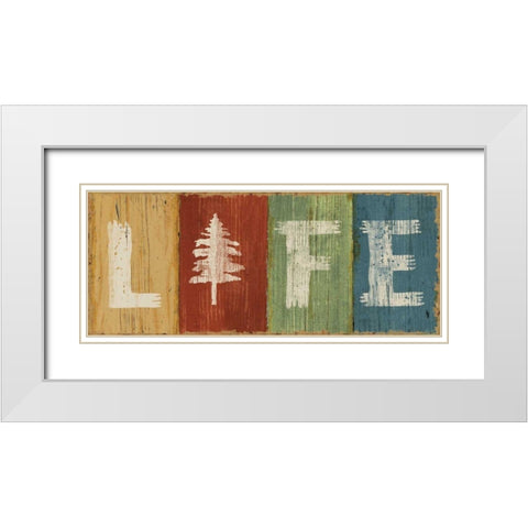 Lake Lodge VI White Modern Wood Framed Art Print with Double Matting by Schlabach, Sue