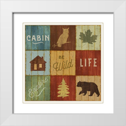 Lake Lodge VIII White Modern Wood Framed Art Print with Double Matting by Schlabach, Sue