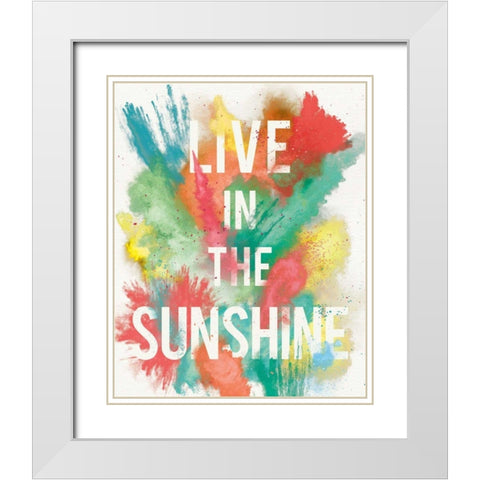 Be Bold II White Modern Wood Framed Art Print with Double Matting by Aiken, Jess