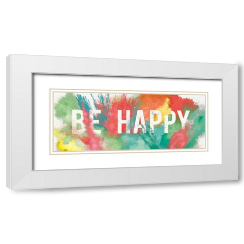 Be Bold III White Modern Wood Framed Art Print with Double Matting by Aiken, Jess