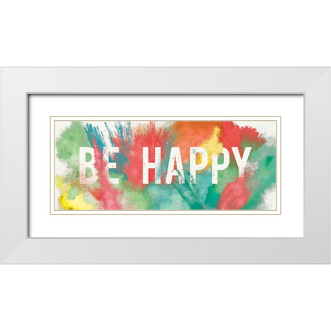 Be Bold III White Modern Wood Framed Art Print with Double Matting by Aiken, Jess