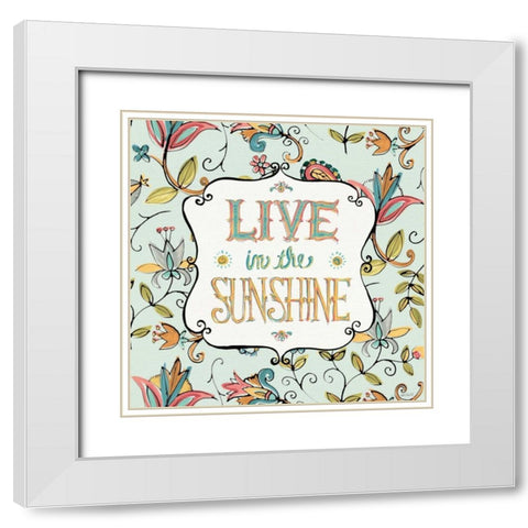 Peace and Paisley I White Modern Wood Framed Art Print with Double Matting by Tavoletti, Anne