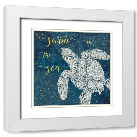 Coastal Lace VI White Modern Wood Framed Art Print with Double Matting by Aiken, Jess