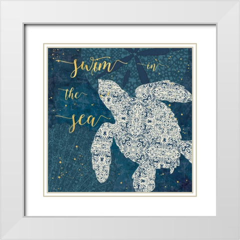 Coastal Lace VI White Modern Wood Framed Art Print with Double Matting by Aiken, Jess