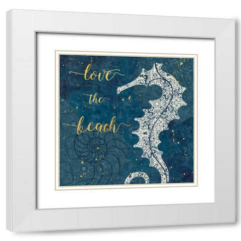 Coastal Lace VII White Modern Wood Framed Art Print with Double Matting by Aiken, Jess