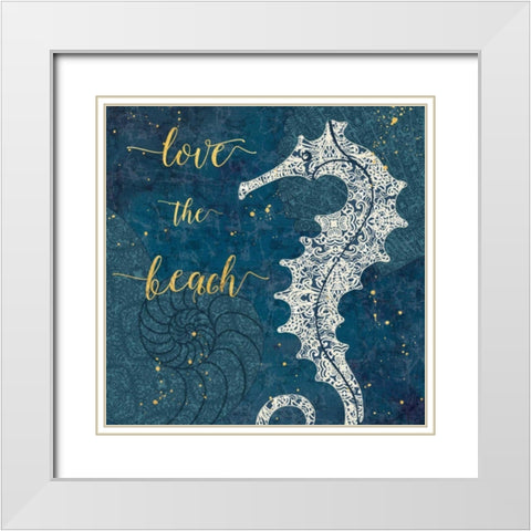 Coastal Lace VII White Modern Wood Framed Art Print with Double Matting by Aiken, Jess